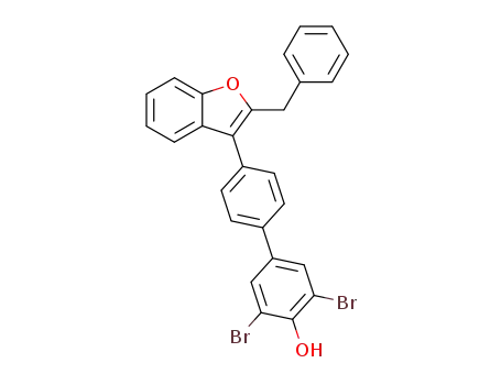 4'-(2-benzyl-benzofuran-3-yl)-3,5-dibromo-biphenyl-4-ol