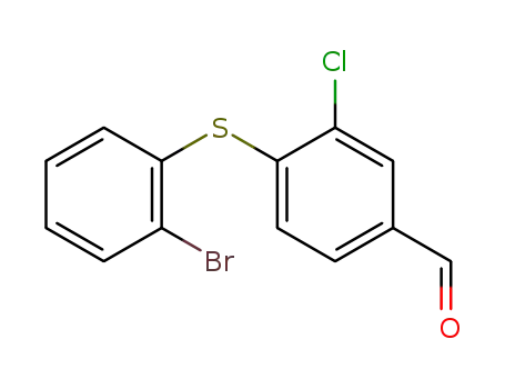 4-(2-bromo-phenylsulfanyl)-3-chloro-benzaldehyde