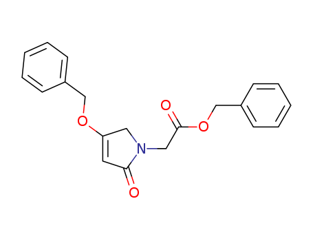 1H-Pyrrole-1-acetic acid, 2,5-dihydro-2-oxo-4-(phenylmethoxy)-, phenylmethyl ester
