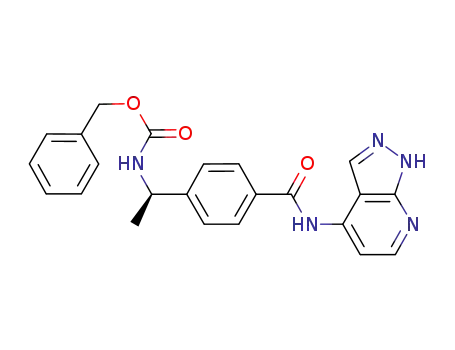 (R)-N-(1H-pyrazolo[3,4-b]pyridin-4-yl)-4-(1-benzyloxycarbonylaminoethyl)benzamide