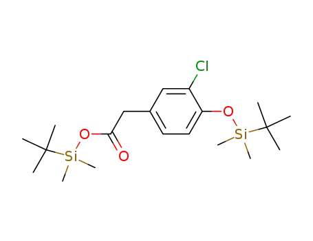 (3-chloro-4-t.butyldimethylsilyloxy)phenylacetic acid t.butyldimethylsilylester