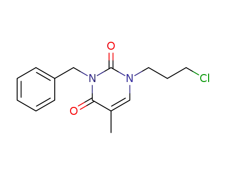 3-benzyl-1-(3-chloro-propyl)-5-methyl-1<i>H</i>-pyrimidine-2,4-dione