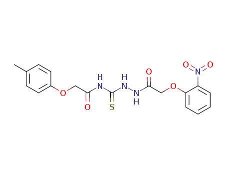 Acetic acid, (2-nitrophenoxy)-,
2-[[[(4-methylphenoxy)acetyl]amino]thioxomethyl]hydrazide