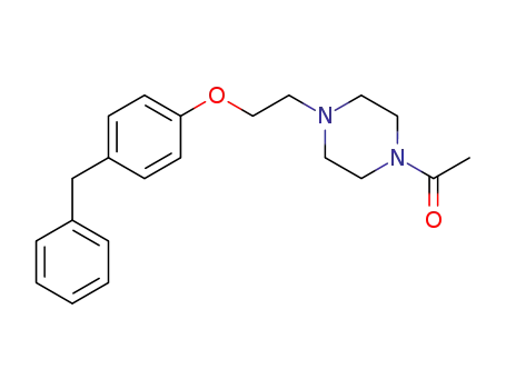 Molecular Structure of 179020-60-1 (1-acetyl-4-[2-[4-(phenylmethyl)phenoxy]ethyl]piperazine)