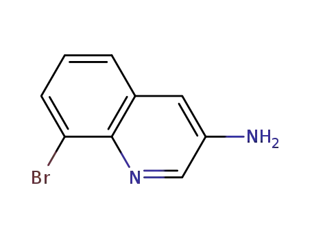 Molecular Structure of 347146-15-0 (3-Quinolinamine,8-bromo-(9CI))