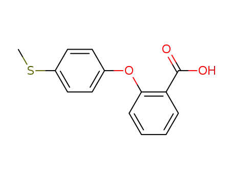 Molecular Structure of 25562-87-2 (2-[4-(methylsulfanyl)phenoxy]benzoic acid)