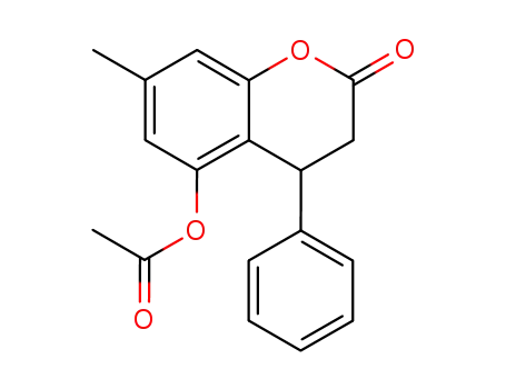 (+/-)-5-acetoxy-7-methyl-4-phenyl-3,4-dihydrocoumarin