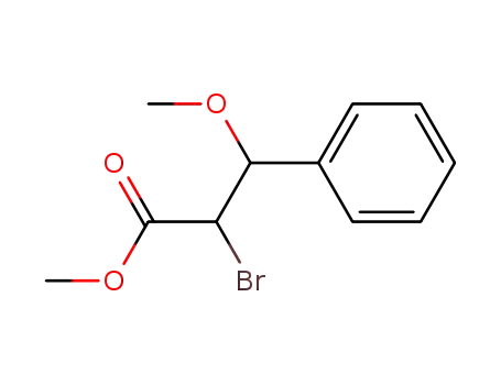 Molecular Structure of 60456-13-5 (methyl 2-bromo-3-methoxy-3-phenylpropanoate)