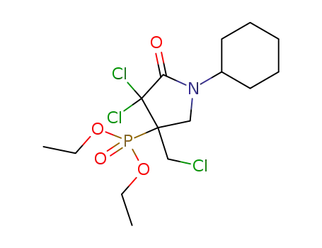 Phosphonic acid,
[4,4-dichloro-3-(chloromethyl)-1-cyclohexyl-5-oxo-3-pyrrolidinyl]-, diethyl
ester