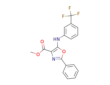 2-phenyl-5-(3-trifluoromethyl-anilino)-oxazole-4-carboxylic acid methyl ester