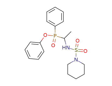 Phosphinic acid, phenyl[1-[(1-piperidinylsulfonyl)amino]ethyl]-, phenyl
ester