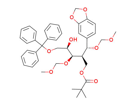 (2R,3R,4R,5R)-3,5-bis(methoxymethoxy)-5-(3,4-methylenedioxyphenyl)-4-pivaloyloxymethyl-1-trityloxy-2-pentanol