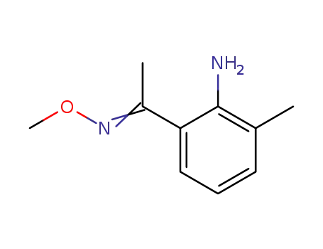 Molecular Structure of 78208-08-9 (Ethanone, 1-(2-amino-3-methylphenyl)-, O-methyloxime)