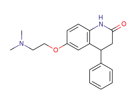 Molecular Structure of 62424-92-4 (2(1H)-Quinolinone, 6-[2-(dimethylamino)ethoxy]-3,4-dihydro-4-phenyl-)