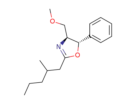 Molecular Structure of 52230-94-1 (4-methoxymethyl-2-(2-methyl-pentyl)-5-phenyl-4,5-dihydro-oxazole)