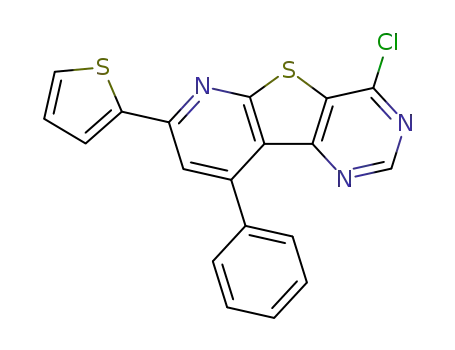 4-chloro-9-phenyl-7-(2-thienyl)pyrido[3',2':4,5]thieno[3,2-d]pyrimidine