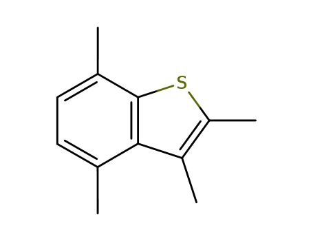 Molecular Structure of 1010-50-0 (Benzo[b]thiophene, 2,3,4,7-tetramethyl-)