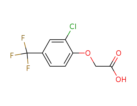 Molecular Structure of 98919-08-5 (Acetic acid, [2-chloro-4-(trifluoromethyl)phenoxy]-)