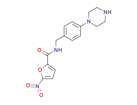 2-Furancarboxamide, 5-nitro-N-[[4-(1-piperazinyl)phenyl]methyl]-