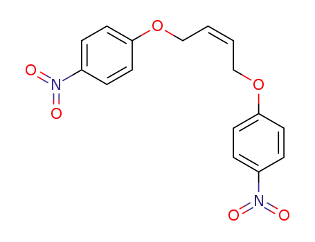 Molecular Structure of 6892-53-1 ((Z)-1,4-bis(4-nitrophenoxy)but-2-ene)