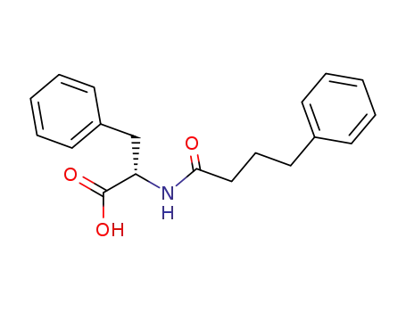 Molecular Structure of 86432-34-0 (L-Phenylalanine, N-(1-oxo-4-phenylbutyl)-)
