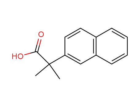 Molecular Structure of 13365-41-8 (2-Methyl-2-(2-naphthyl)propanoic acid)