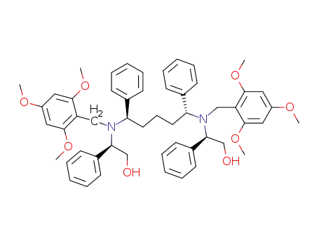 (1R,5R)-bis[(R)-N-(2-hydroxy-1-phenylethyl)-N-(2,4,6-trimethoxybenzyl)]-1,5-diphenylpentane-1,5-diamine