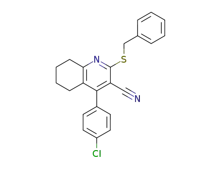 2-(benzylsulfanyl)-4-(4-chlorophenyl)-5,6,7,8-tetrahydroquinoline-3-carbonitrile