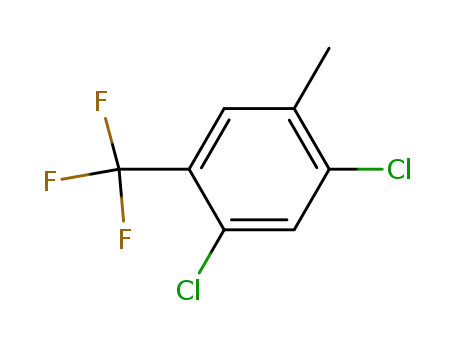 Molecular Structure of 115571-61-4 (2,4-Dichloro-5-methylbenzotrifluoride)