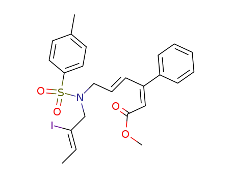 N-[(2Z)-2-iodo-2-butenyl]-N-[(2E,4E)-5-methoxycarbonyl-4-phenyl-2,4-pentadienyl]-p-toluenesulfonamide