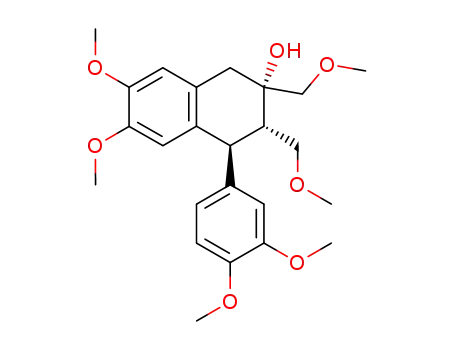 (2S,3S,4S)-4-(3,4-Dimethoxy-phenyl)-6,7-dimethoxy-2,3-bis-methoxymethyl-1,2,3,4-tetrahydro-naphthalen-2-ol