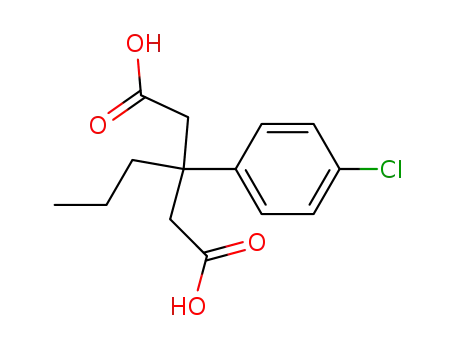 Molecular Structure of 286959-77-1 (3-(4-chlorophenyl)-3-propylpentanedioic acid)
