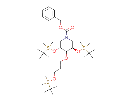 (3R,5R)-1-benzyloxycarbonyl-3,5-bis(tert-butyldimethylsilyloxy)-4-[3'-(tert-butyldimethylsilyloxy)propoxy]piperidine