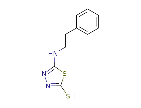 Molecular Structure of 91129-85-0 (5-[(2-PHENYLETHYL)AMINO]-1,3,4-THIADIAZOLE-2-THIOL)
