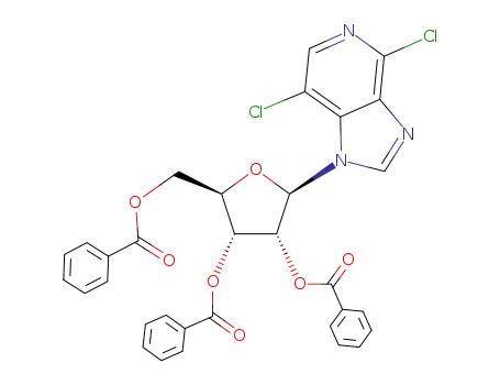 4,7-dichloro-1-(2,3,5-tri-O-benzoyl-β-D-ribofuranosyl)imidazo[4,5-c]pyridine