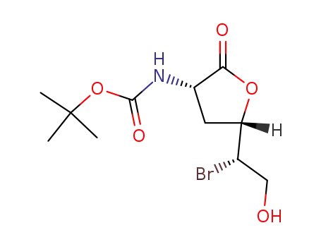 (2S,4S,5S)-5-bromo-2-<<(tert-butyl)oxycarbonyl>amino>-6-hydroxyhexano-4-lactone