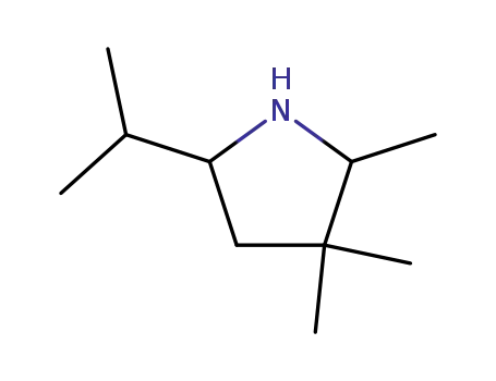 Molecular Structure of 468095-29-6 (Pyrrolidine, 2,3,3-trimethyl-5-(1-methylethyl)- (9CI))