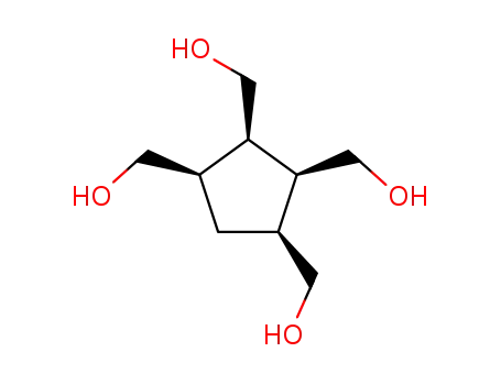 Molecular Structure of 150617-83-7 (1,2,3,4-Cyclopentanetetramethanol,(1R,2R,3S,4S)-rel-(9CI))