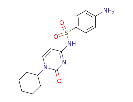 Molecular Structure of 58196-55-7 (Benzenesulfonamide,
4-amino-N-(1-cyclohexyl-1,2-dihydro-2-oxo-4-pyrimidinyl)-)