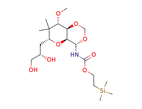 [(4S,4aS,6R,8S,8aR)-6-((S)-2,3-Dihydroxy-propyl)-8-methoxy-7,7-dimethyl-hexahydro-pyrano[3,2-d][1,3]dioxin-4-yl]-carbamic acid 2-trimethylsilanyl-ethyl ester