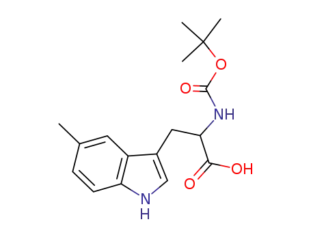 Molecular Structure of 142847-21-0 (BOC-5-METHYL-DL-TRYPTOPHAN)