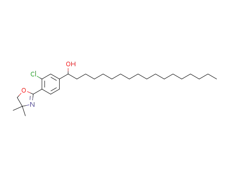 Benzenemethanol,
3-chloro-4-(4,5-dihydro-4,4-dimethyl-2-oxazolyl)-a-heptadecyl-