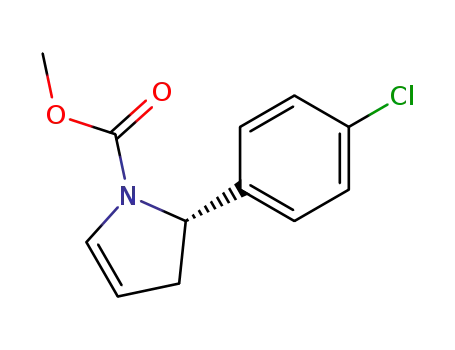 Molecular Structure of 142074-92-8 ((S)-(-)-1-(methoxycarbonyl)-5-(4-chlorophenyl)-2-pyrroline)