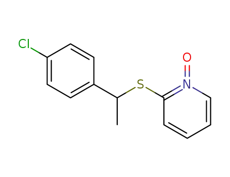 Molecular Structure of 60264-01-9 (Pyridine, 2-[[1-(4-chlorophenyl)ethyl]thio]-, 1-oxide)