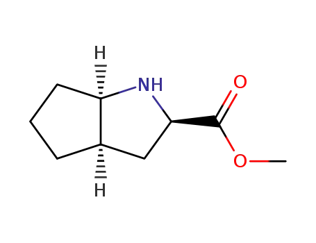 Molecular Structure of 156557-90-3 (Cyclopenta[b]pyrrole-2-carboxylic acid, octahydro-, methyl ester, [2R-(2-alpha-,3a-ba-,6a-ba-)]- (9CI))