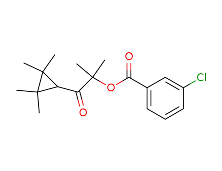 Benzoic acid, 3-chloro-,
1,1-dimethyl-2-oxo-2-(2,2,3,3-tetramethylcyclopropyl)ethyl ester