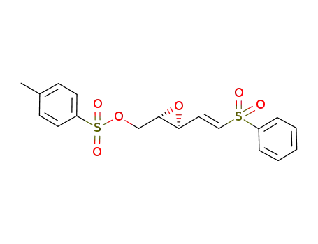 Molecular Structure of 351439-91-3 ((2S,3S,4E)-5-benzenesulfonyl-2,3-epoxy-pent-4-en-1-yl tosylate)