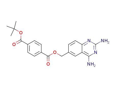 Molecular Structure of 313269-51-1 (tert-butyl 4-[(2,4-diaminoquinazolin-6-yl)methoxycarbonyl]benzoate)