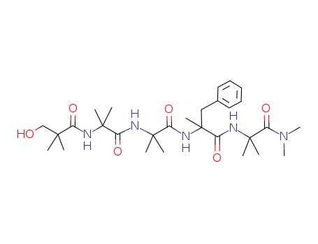 2-[(2-benzyl-2-({2-({2-[(3-hydroxy-2,2-dimethyl-1-oxopropyl)amino]-2-methyl-1-oxopropyl}amino)-2-methyl-1-oxopropyl}amino)-1-oxopropyl)amino]-2,N,N-trimethylpropanamide