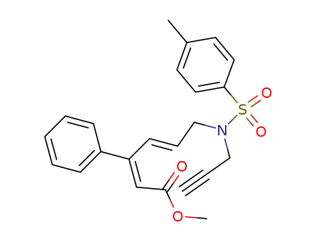 N-(2-propynyl)-N-[(2E,4E)-5-methoxycarbonyl-4-phenyl-2,4-pentadienyl]-p-toluenesulfonamide